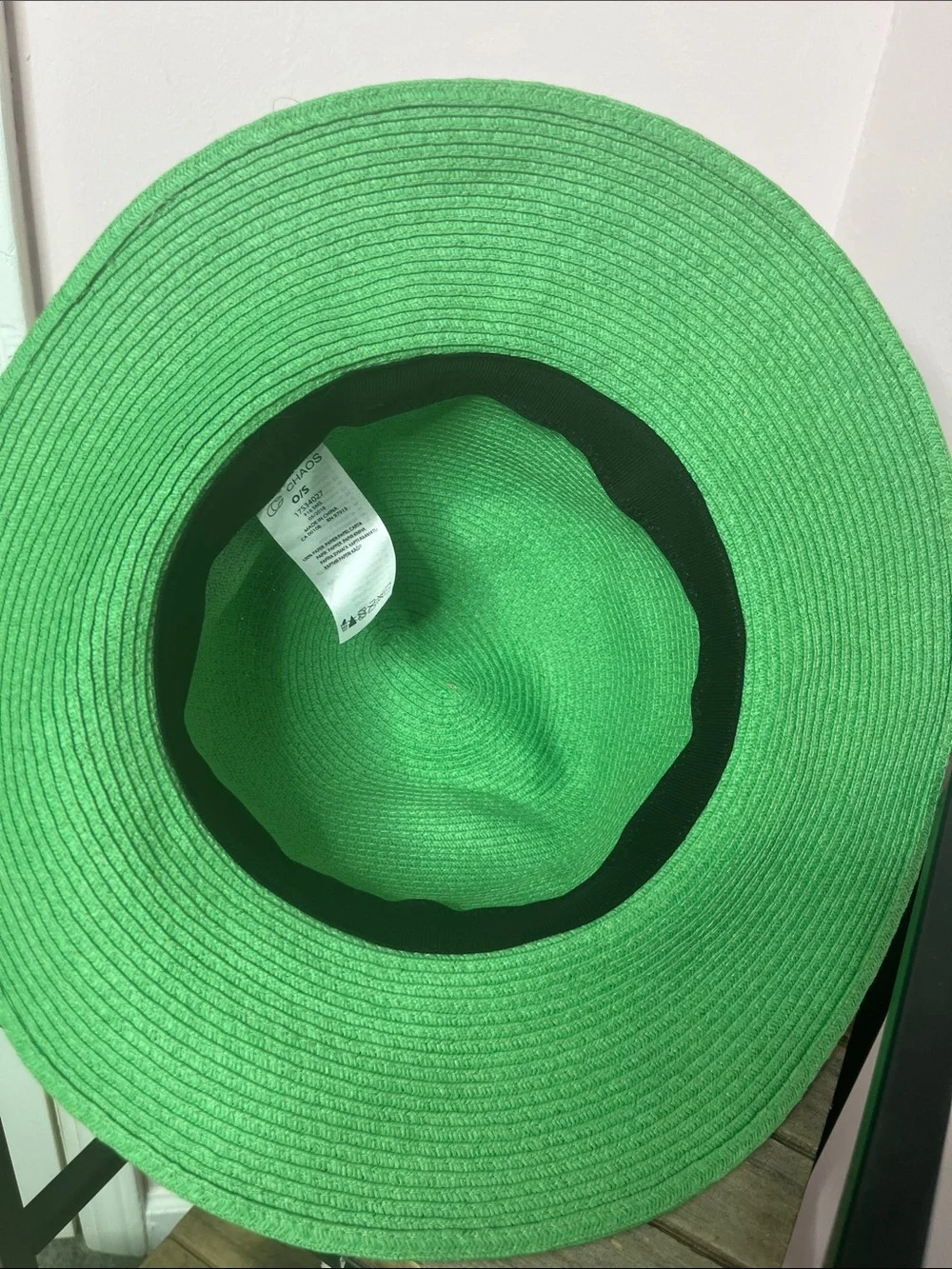 Chaos Green Sun Hat with Denim Blue Band
